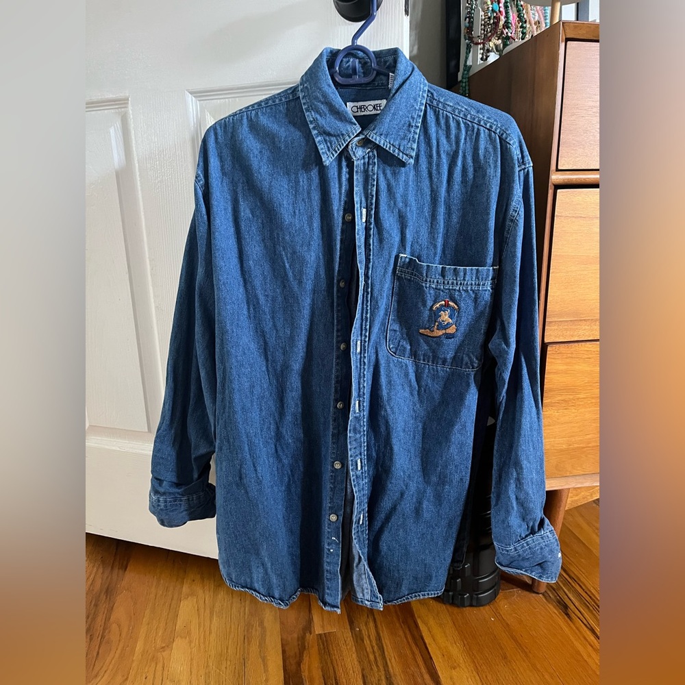 Vintage Cherokee Denim Shirt size medium